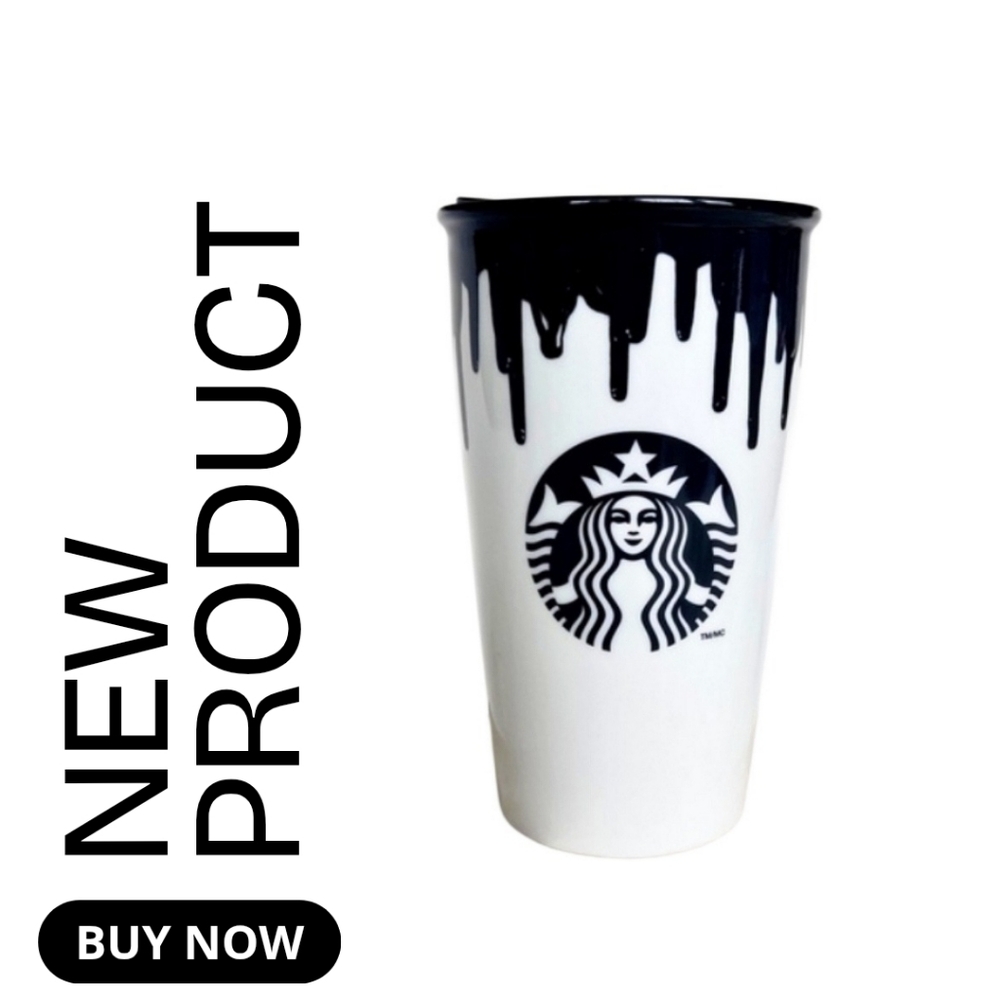 NEW Starbucks Monochrome DRIP Limited Edition Release Collector's Travel Mug